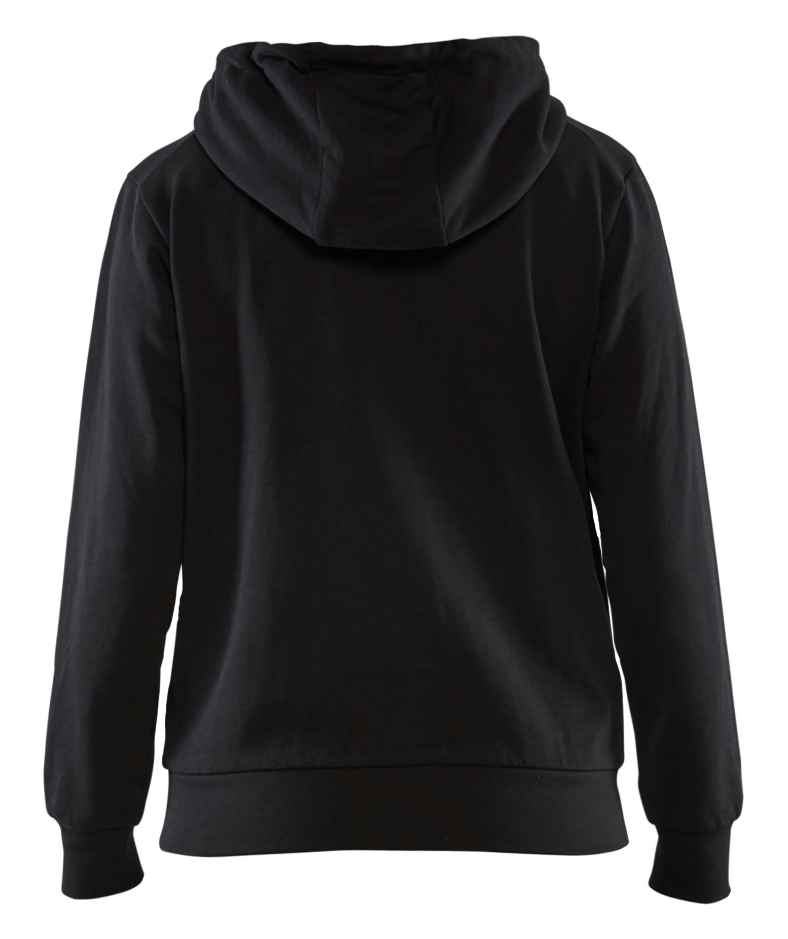 Blaklader black women's cotton 3D chest logo hoodie #3560