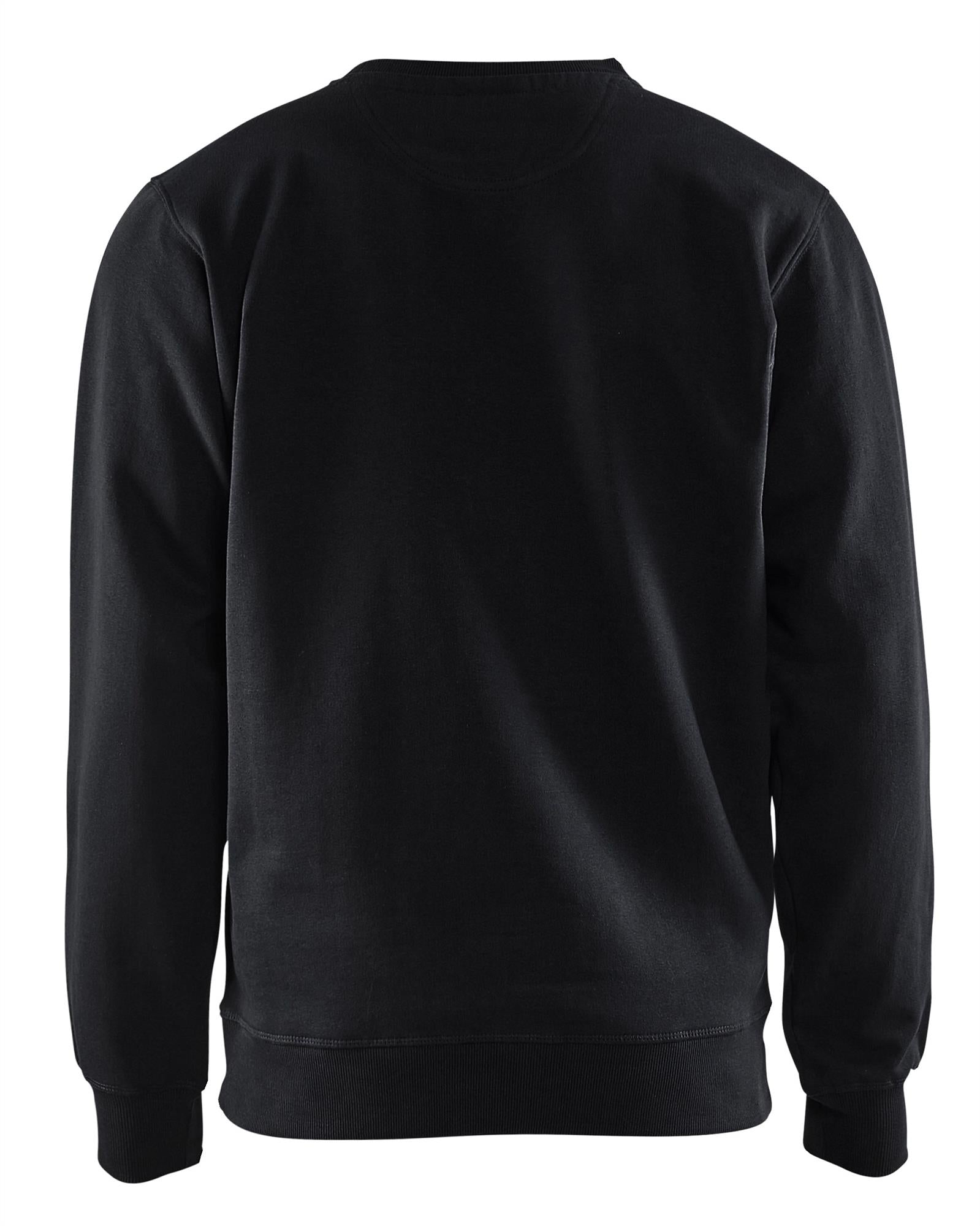 Blaklader black cotton-rich round neck sweatshirt #3364