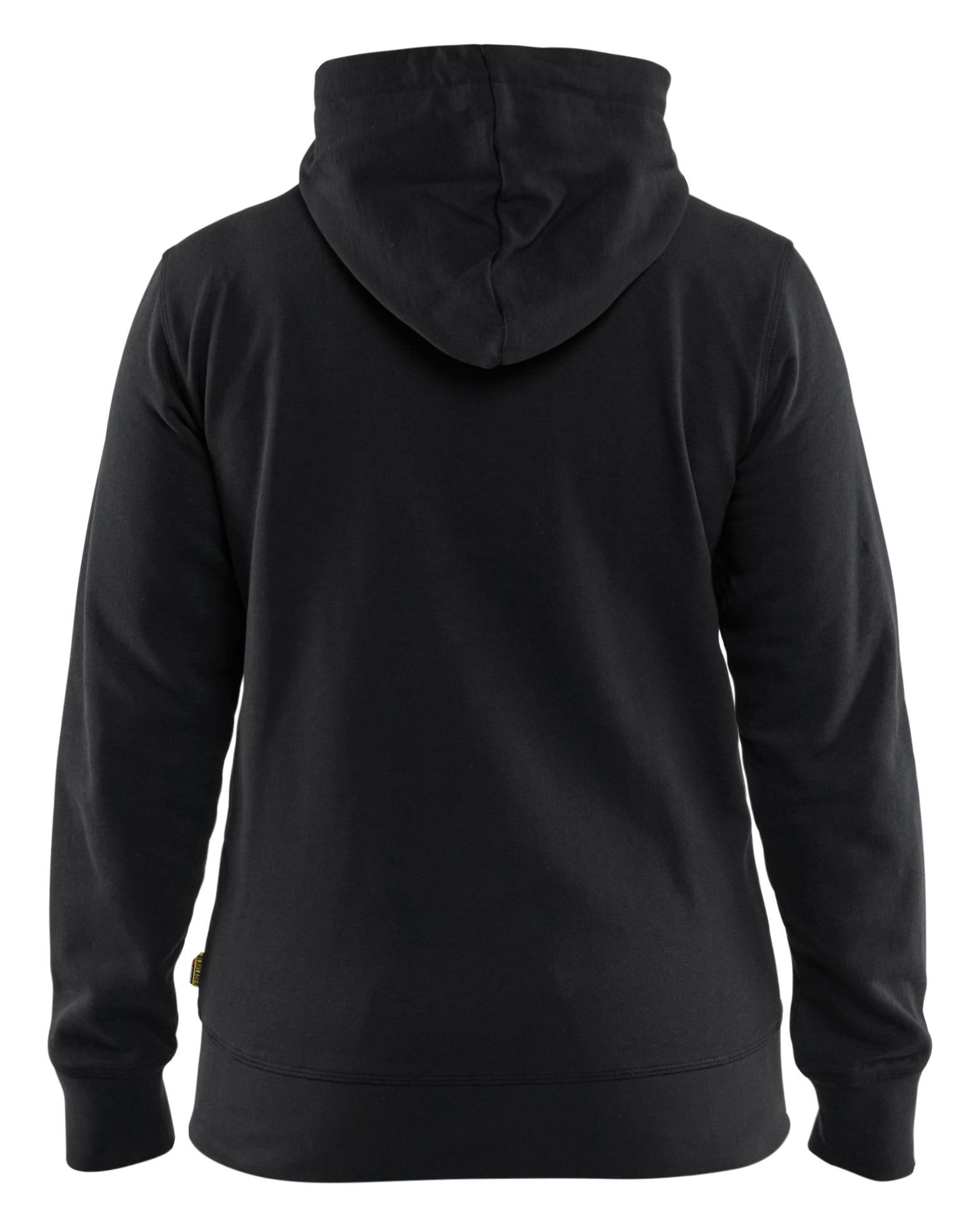 Blaklader black cotton women's full-zip hoodie #3395