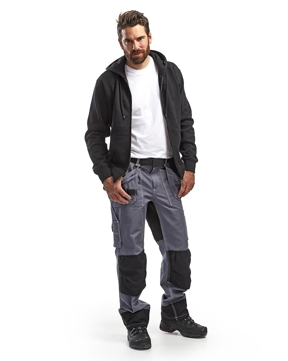 Blaklader black cotton-rich men's full-zip hoodie #3566