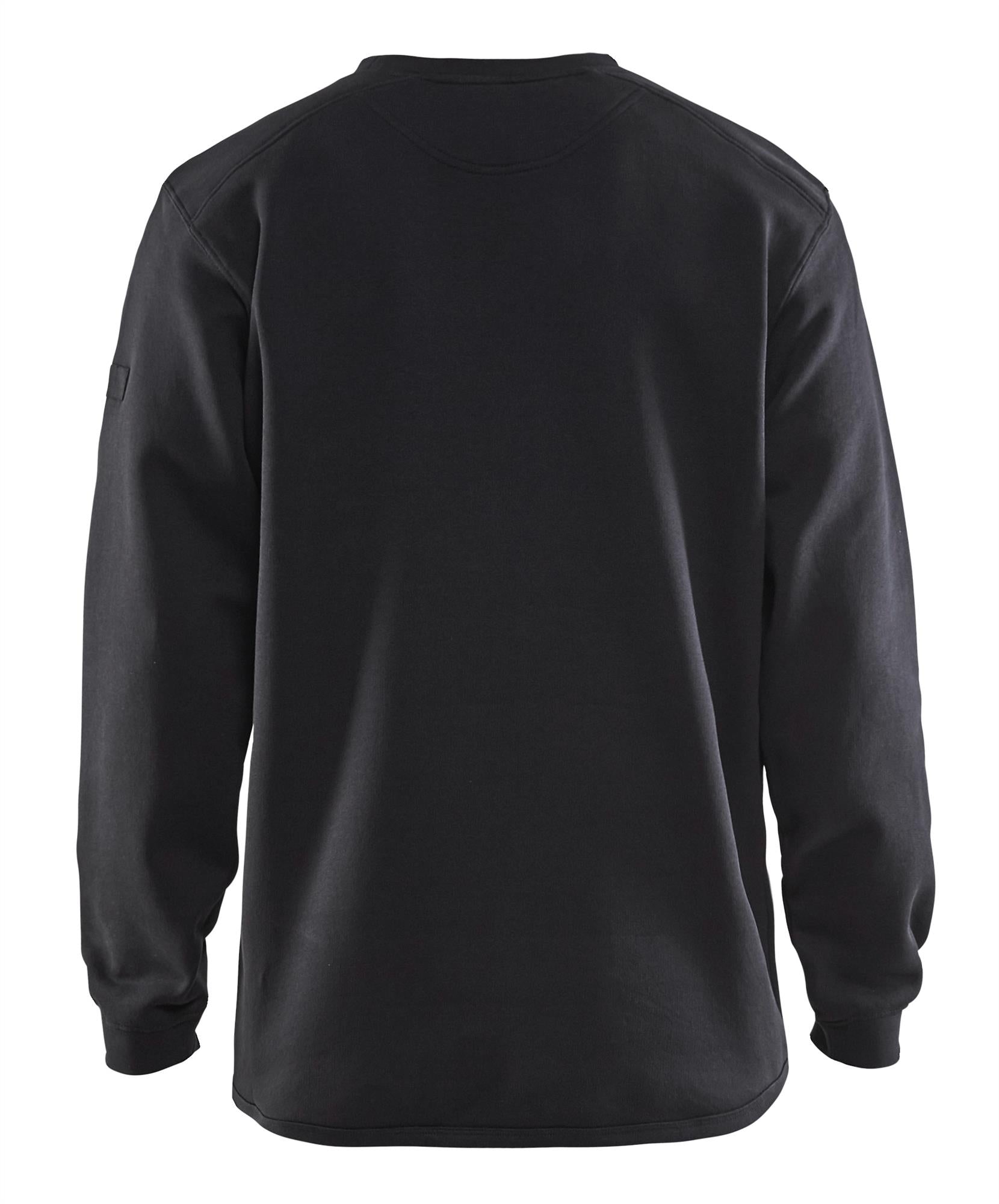 Blaklader black cotton-rich round-neck sweatshirt #3335