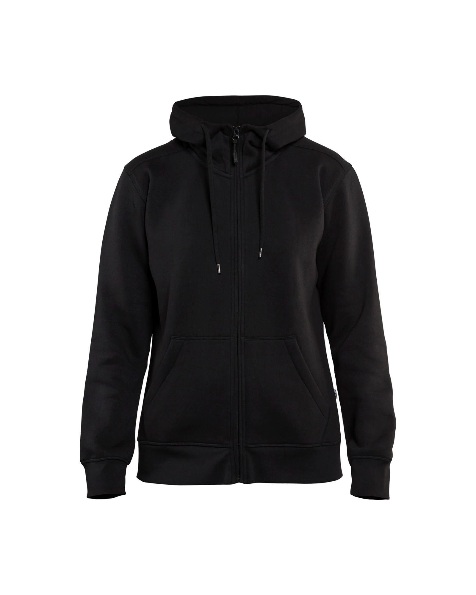 Blaklader black cotton-rich women's full-zip hoodie #3395