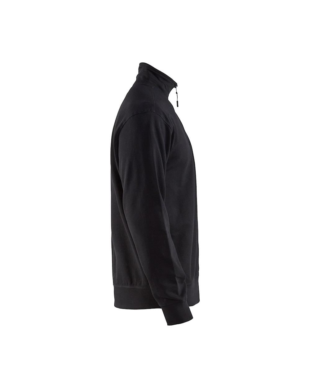 Blaklader black men's cotton half-zip sweatshirt #3369