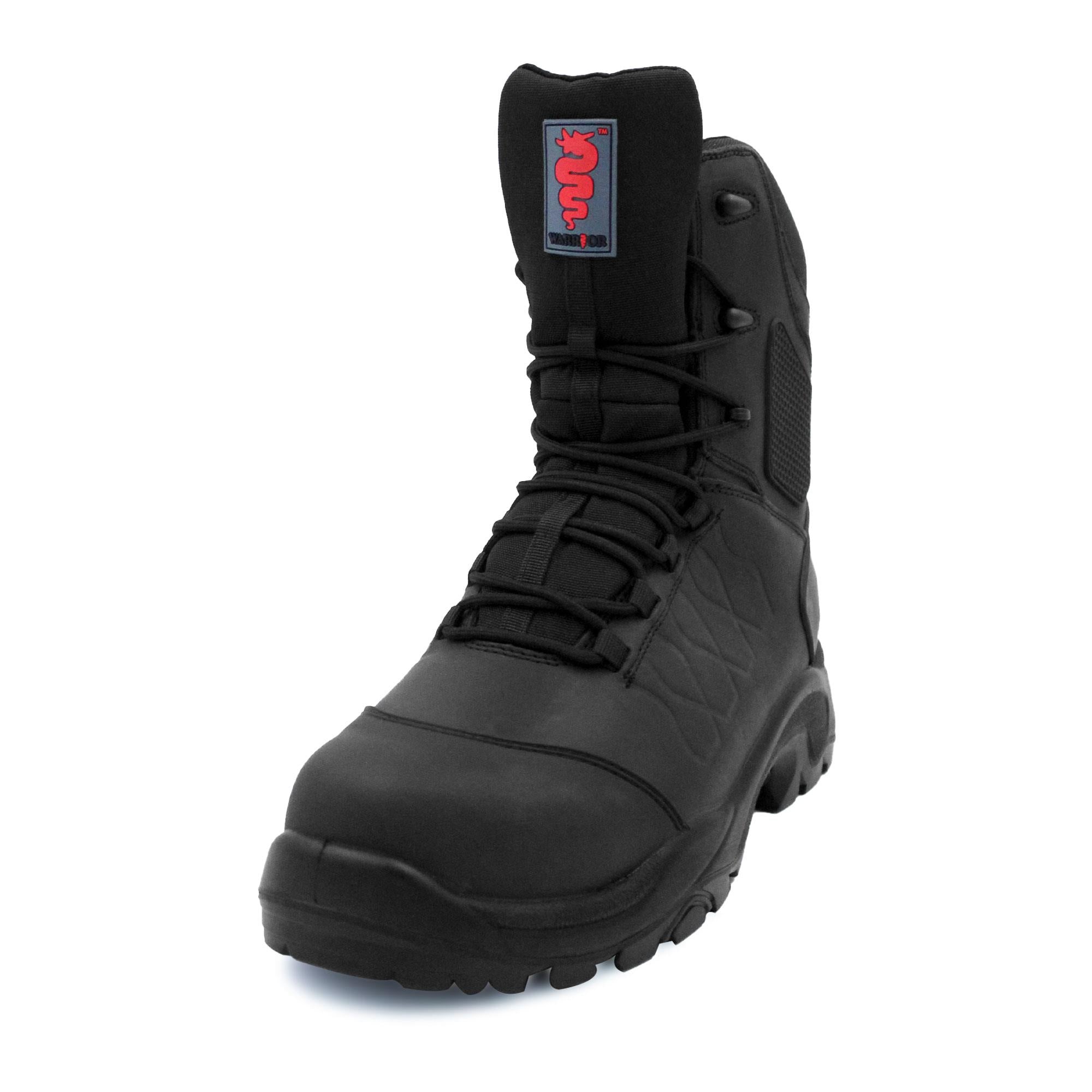 Warrior S7 black leather Poron metatarsal glass fibre toe/midsole safety work boot