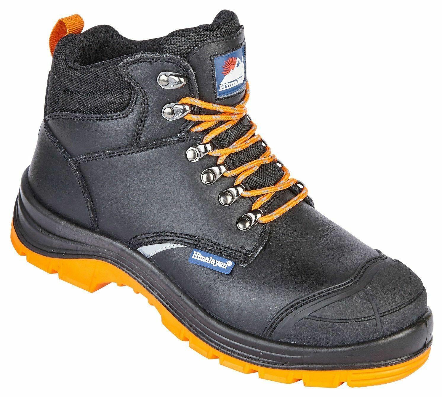 Himalayan Reflecto S1P black steel toe/midsole scuff-cap safety boot #5400