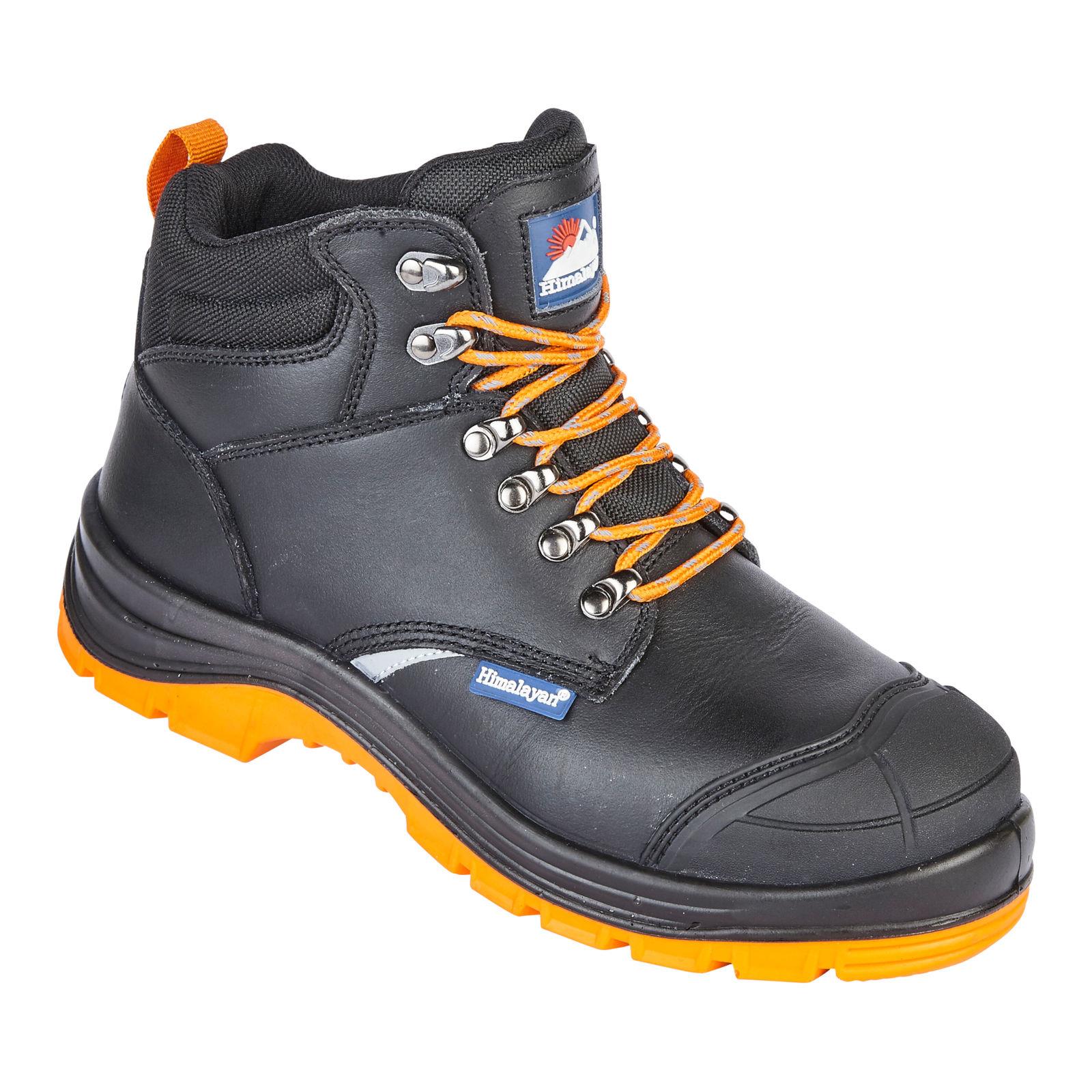 Himalayan Reflecto S1P black steel toe/midsole scuff-cap safety boot #5400