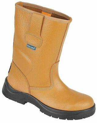 Himalayan S1P tan unlined steel toecap/midsole safety rigger boot #9001