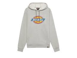 Dickies Logo Graphic heather grey men's relaxed fit hoodie