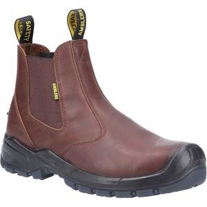 Amblers S3 brown composite toe/midsole safety dealer work boot #AS307C