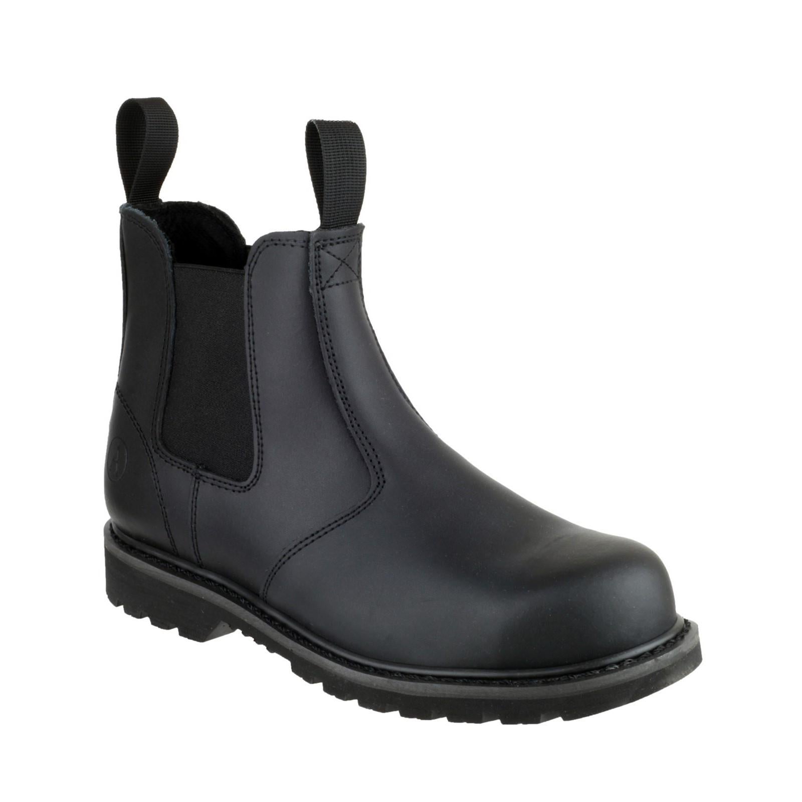 Amblers SBP black leather Goodyear welt steel toe/midsole safety dealer boot #FS5