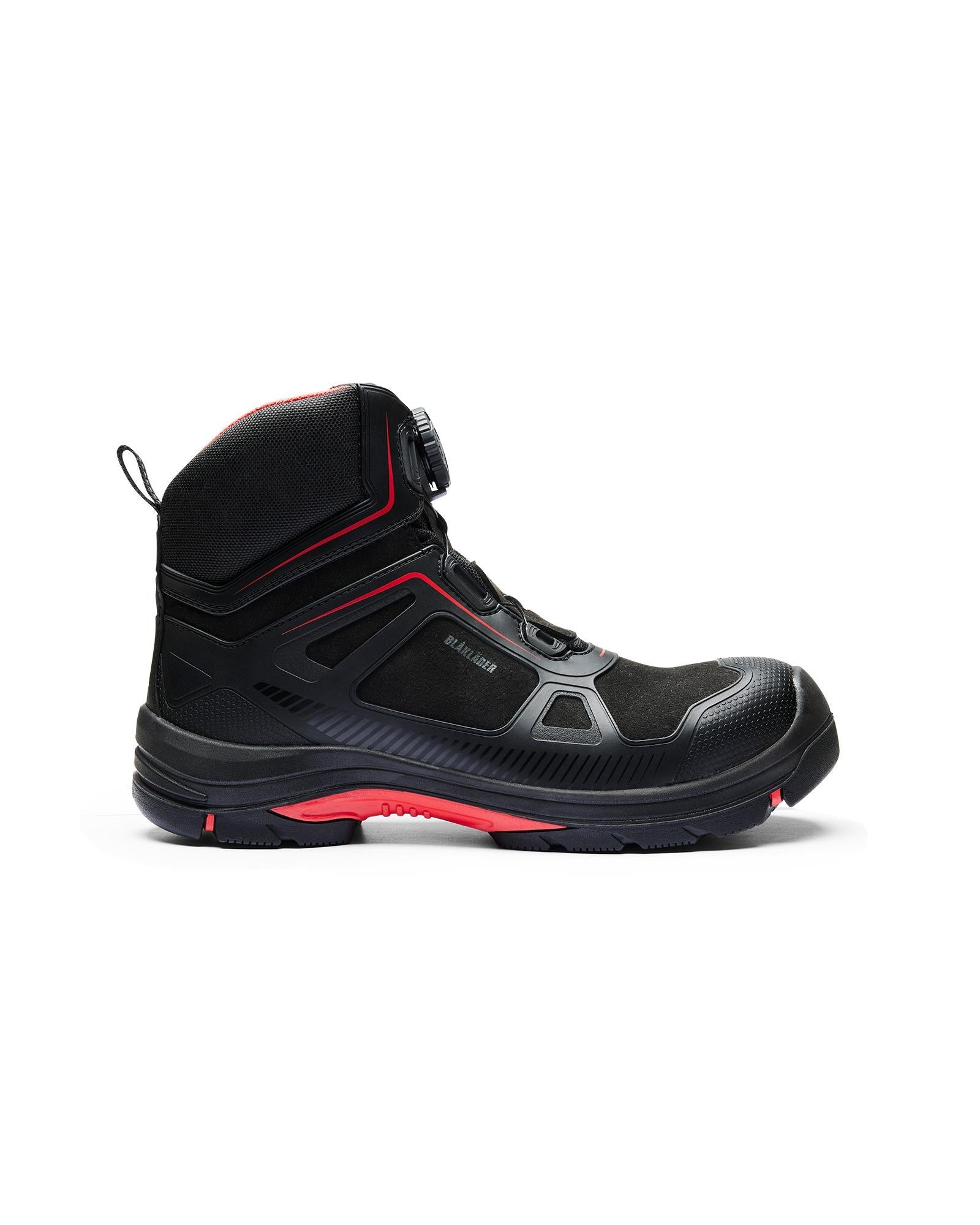 Blaklader Gecko black/red microfibre composite toe/midsole wide safety work boot #2473