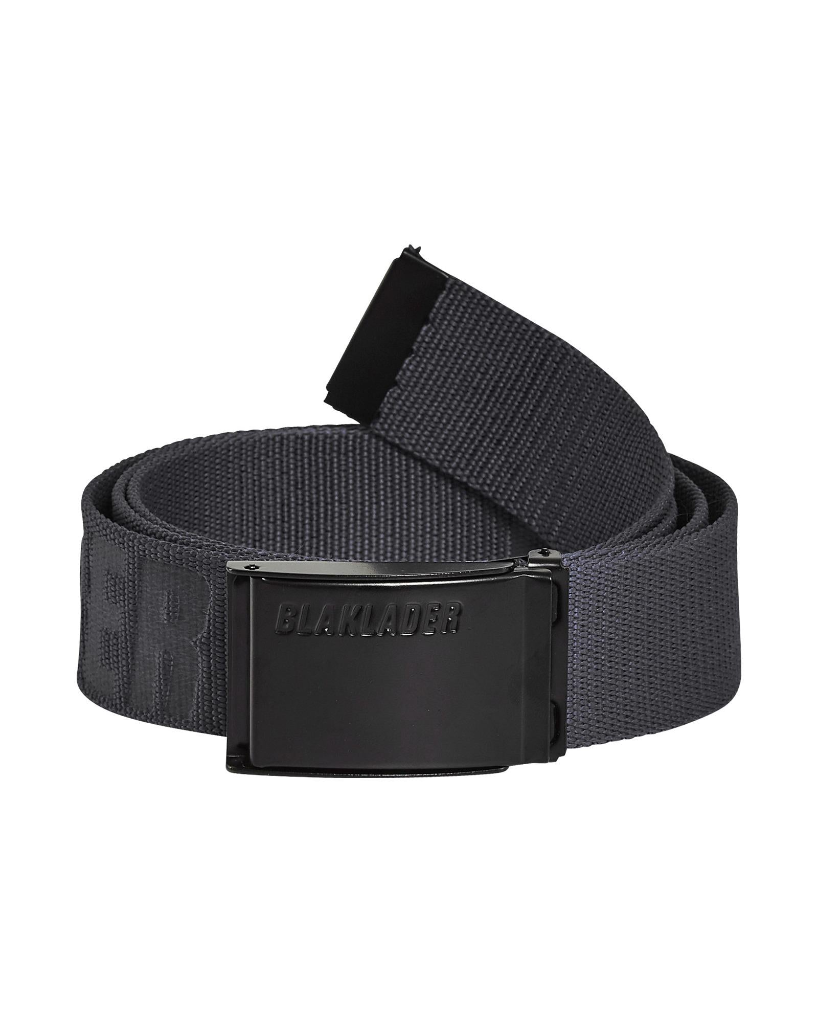 Blaklader anthracite grey textile adjustable belt with metal buckle #4034