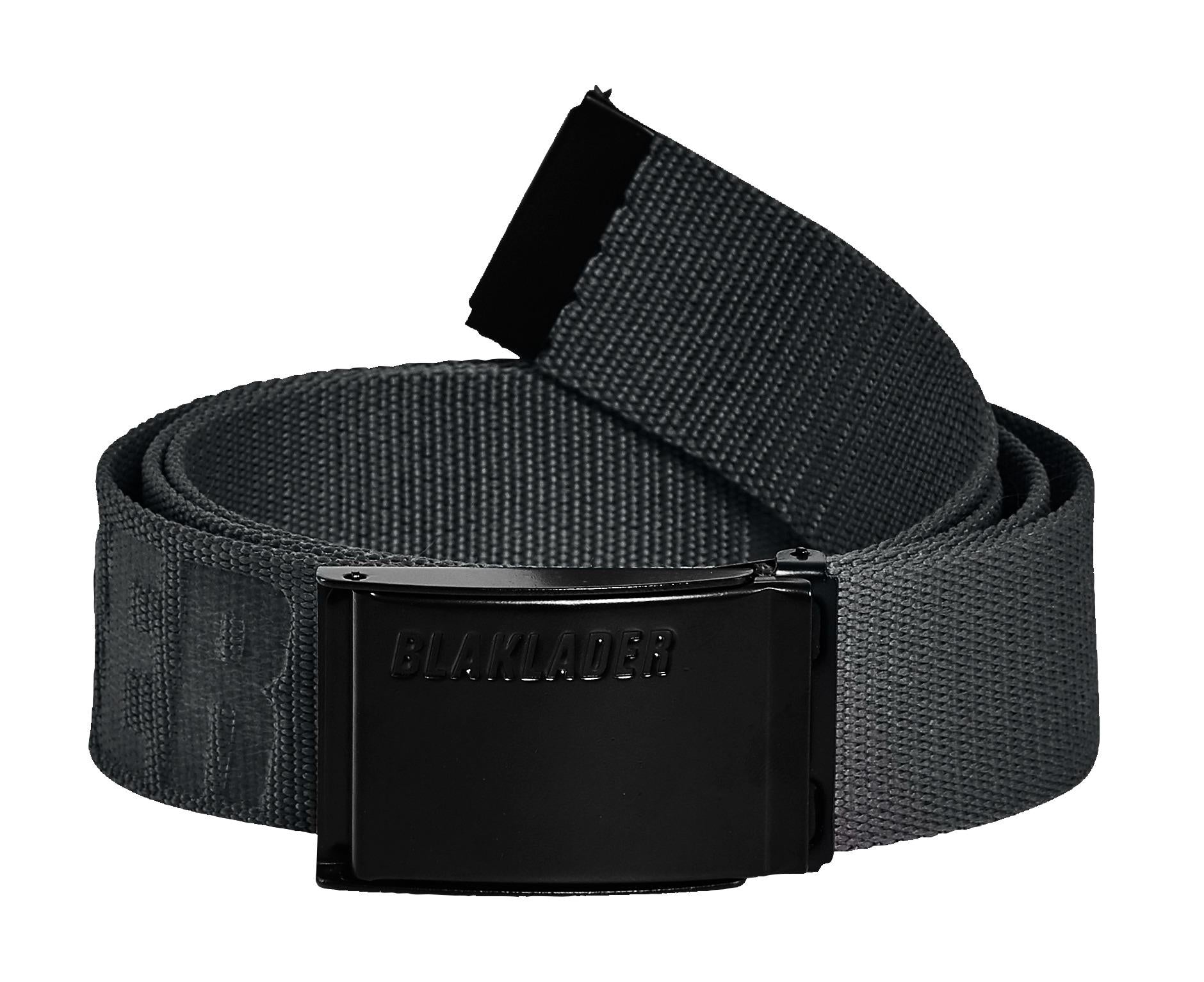 Blaklader mid-grey textile adjustable belt with metal buckle #4034