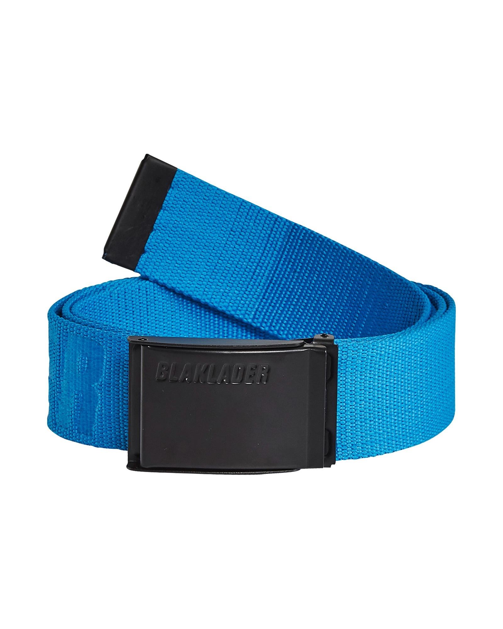 Blaklader ocean blue textile adjustable belt with metal buckle #4034