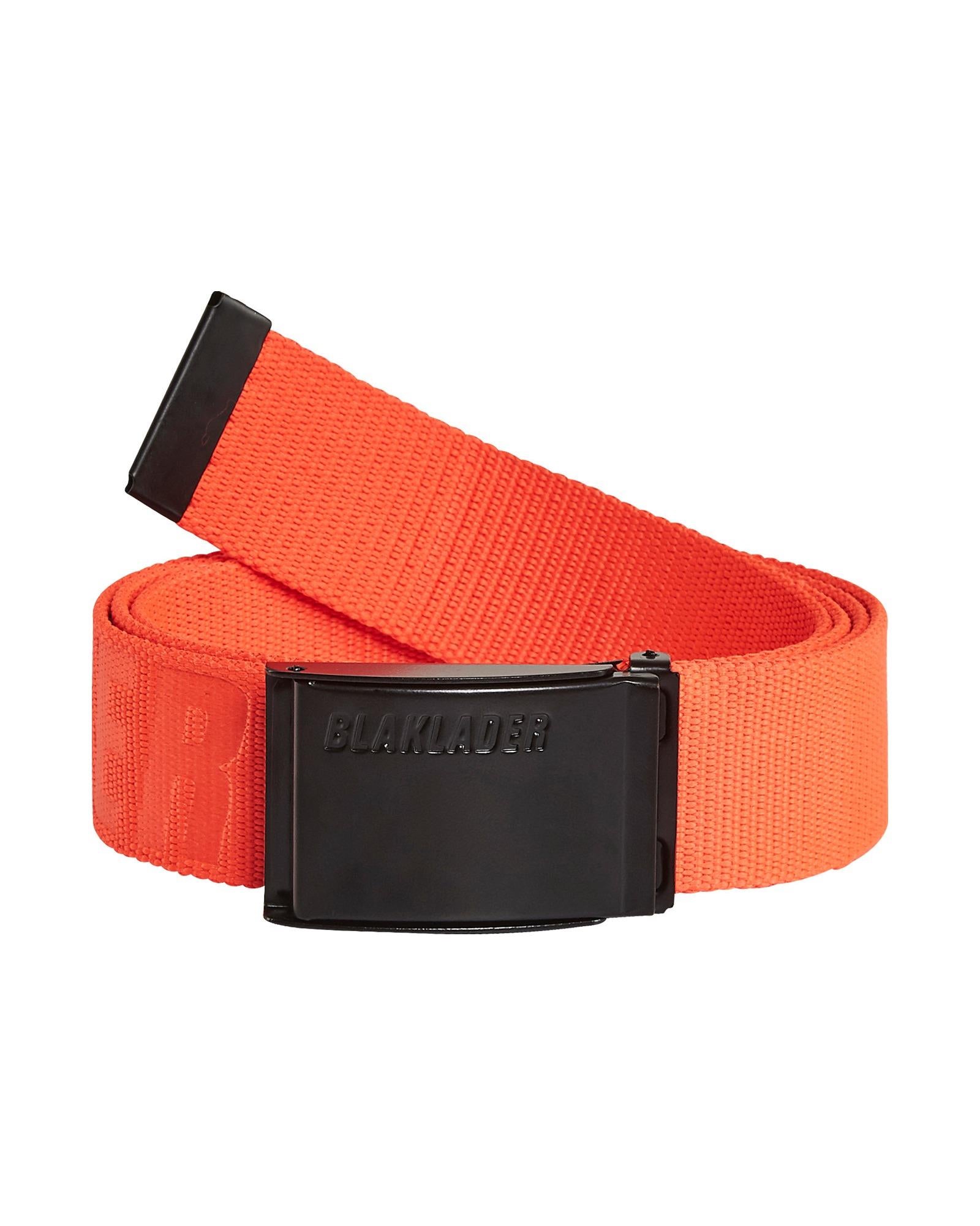 Blaklader fluorescent red textile adjustable belt with metal buckle #4034