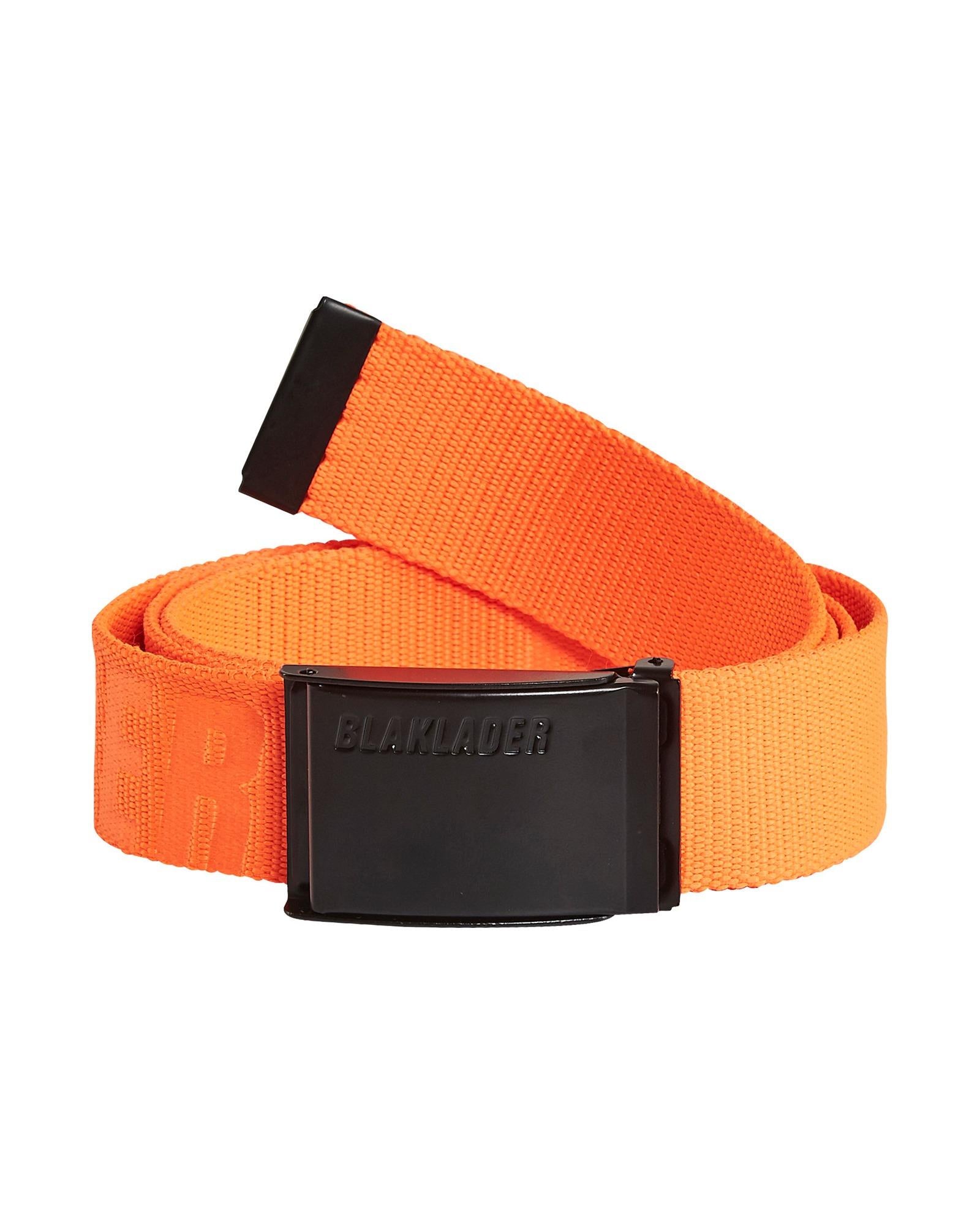 Blaklader orange textile adjustable belt with metal buckle #4034