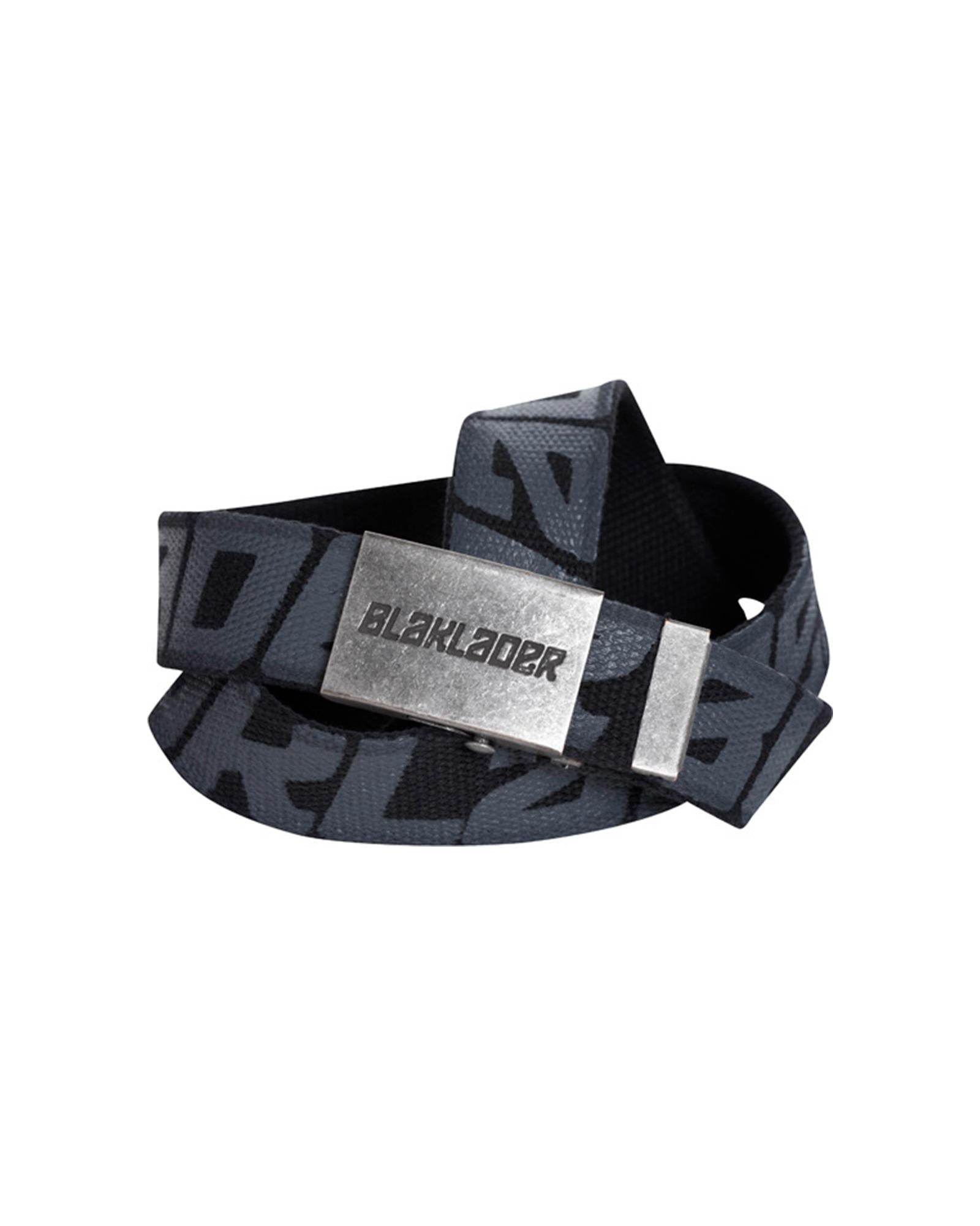 Blaklader black textile 4cm 125cm long belt with metal buckle #4033