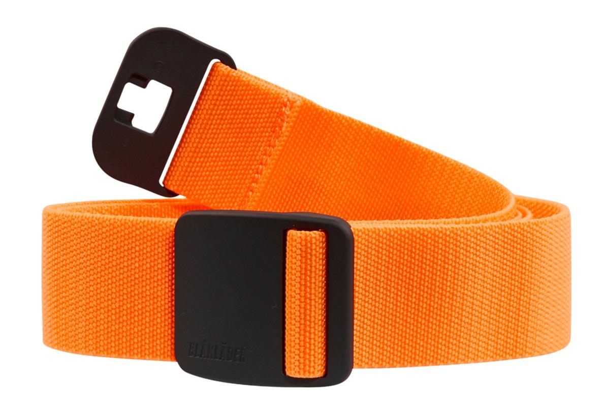 Blaklader orange metal-free stretch belt with rubber coated plastic buckle #4047
