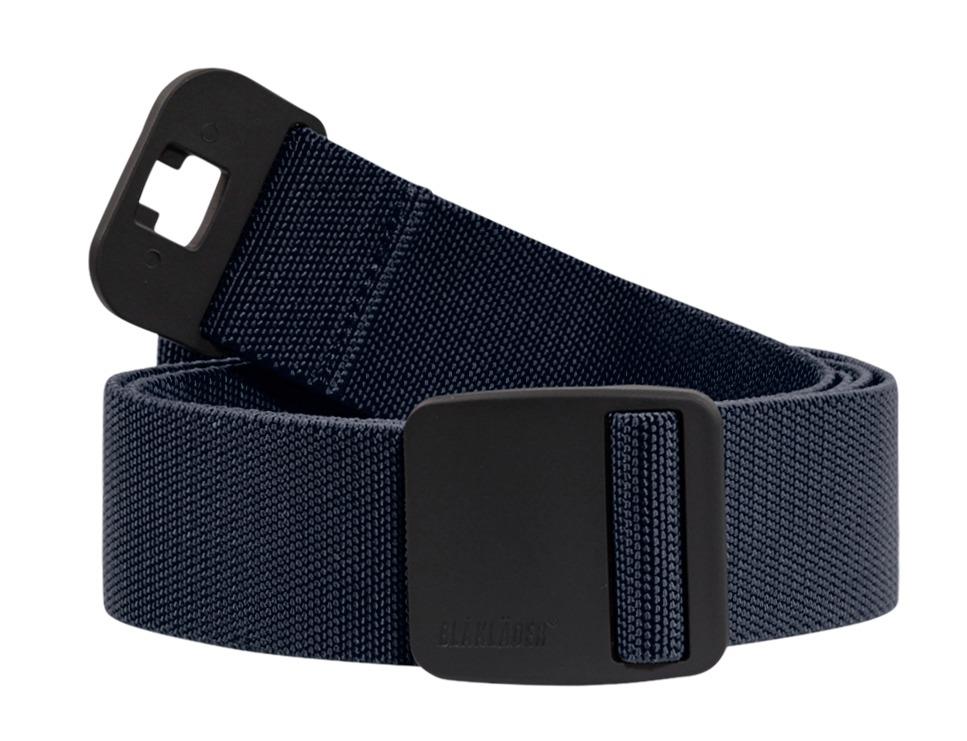 Blaklader navy metal-free stretch belt with rubber coated plastic buckle #4047