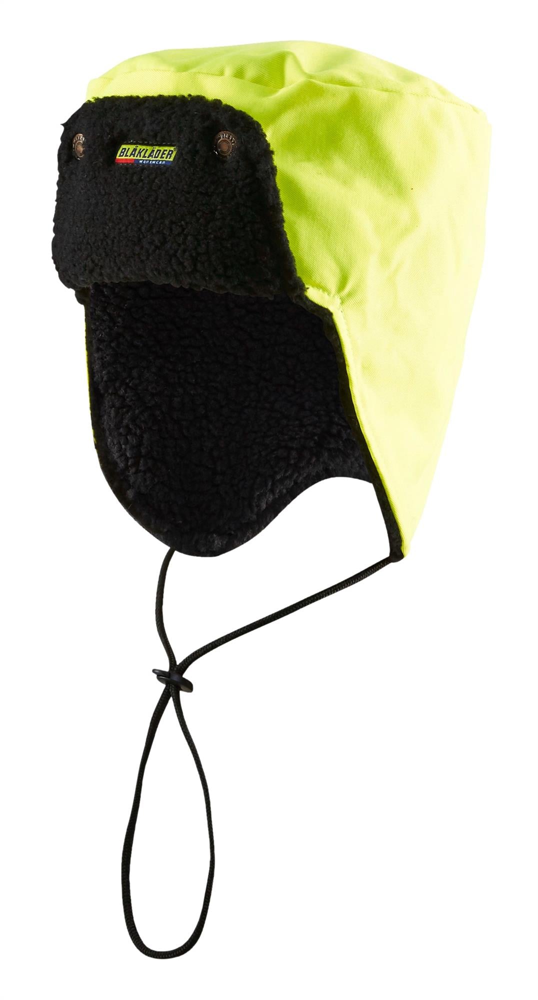 Blaklader fluorescent yellow pile-lined foldable ear-flap scooter hat #2015