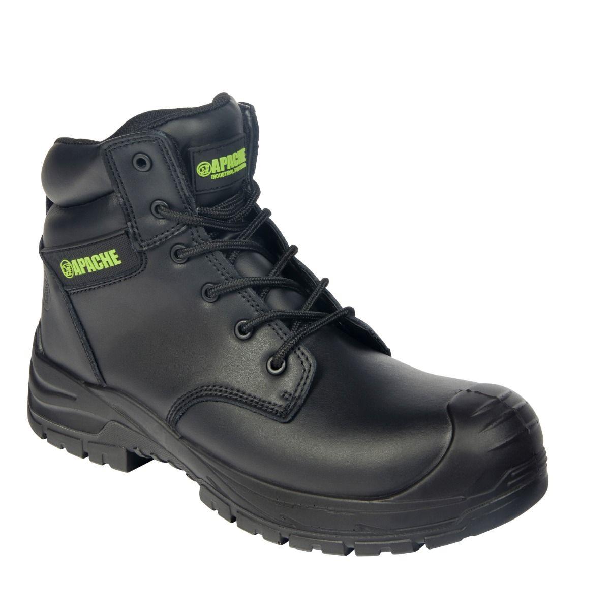 Apache Edmonton S7 black waterproof composite toe/midsole safety work boot