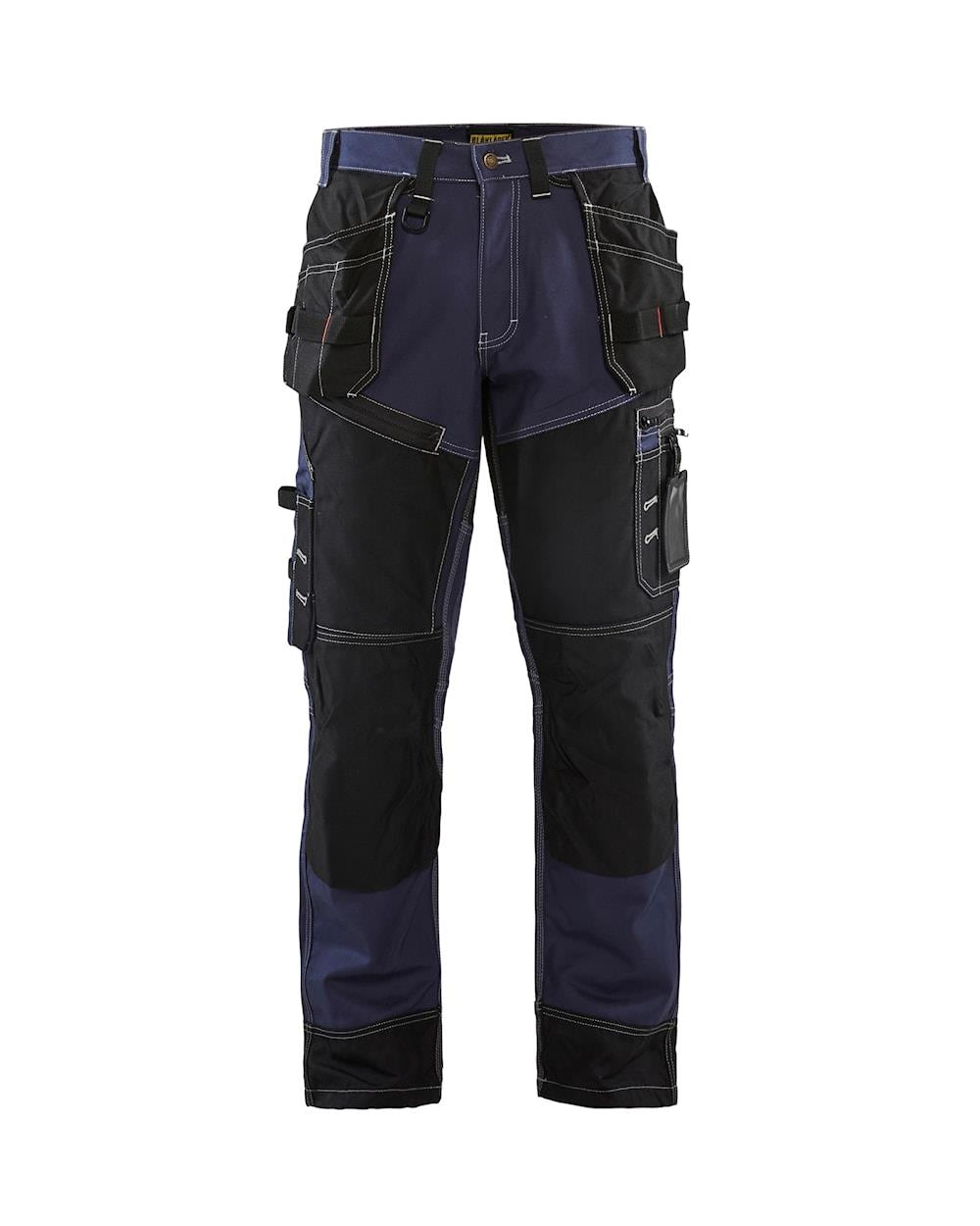 Blaklader Craftsman X1500 navy/black men's cotton twill holster work trouser #1500