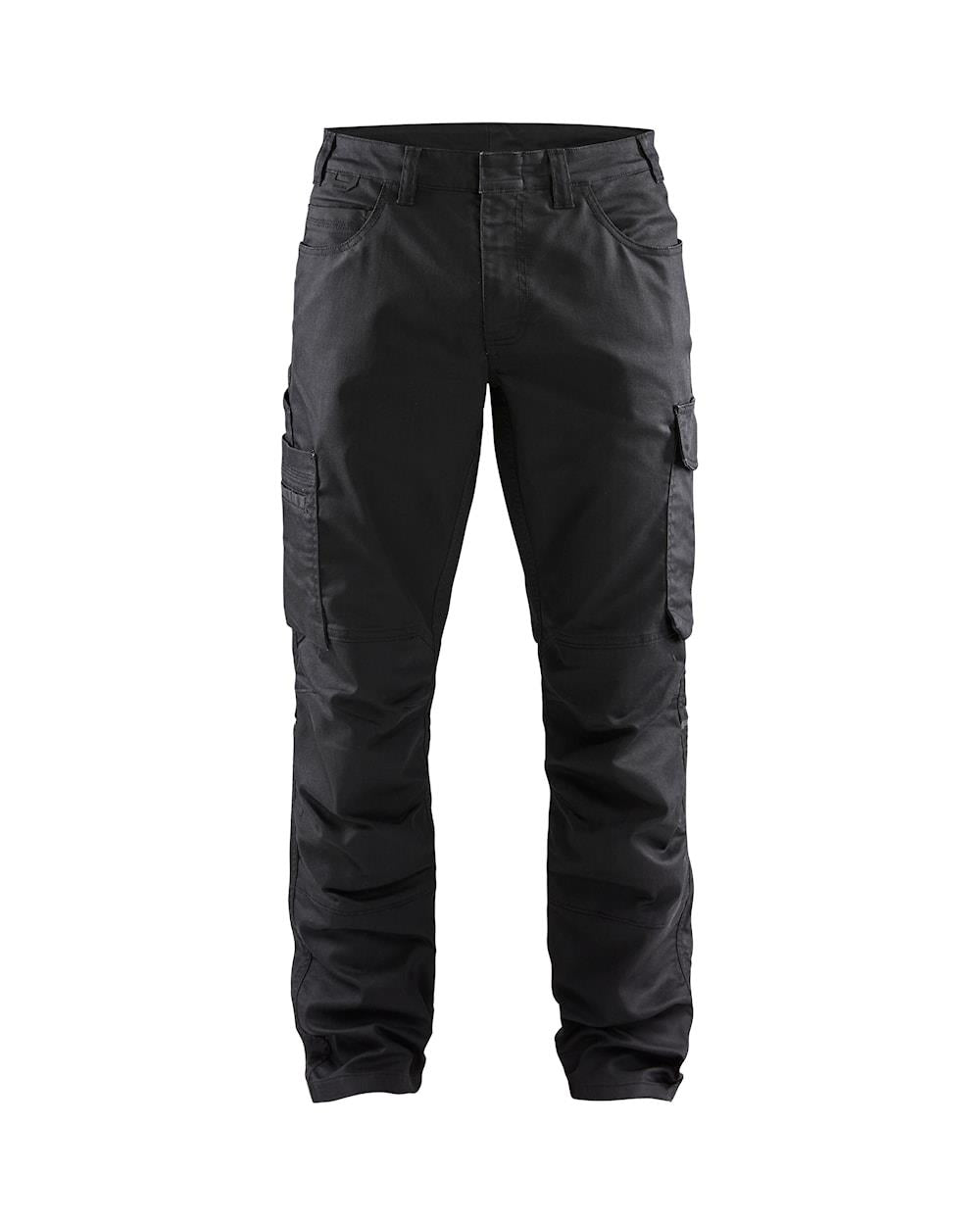 Blaklader Service black men's stretch denim slimmer-fit cargo work trouser #1439