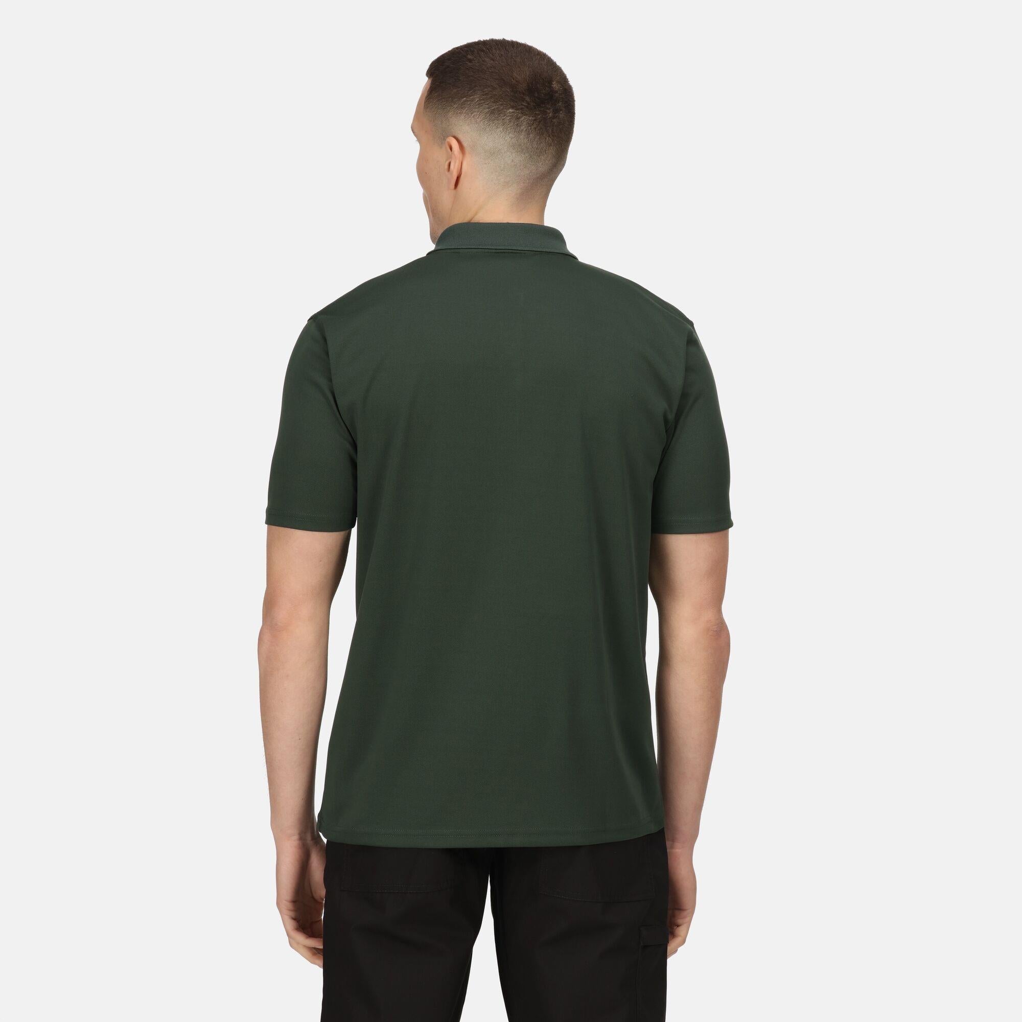 Regatta Pro green men's wicking short-sleeve work polo shirt #TRS224