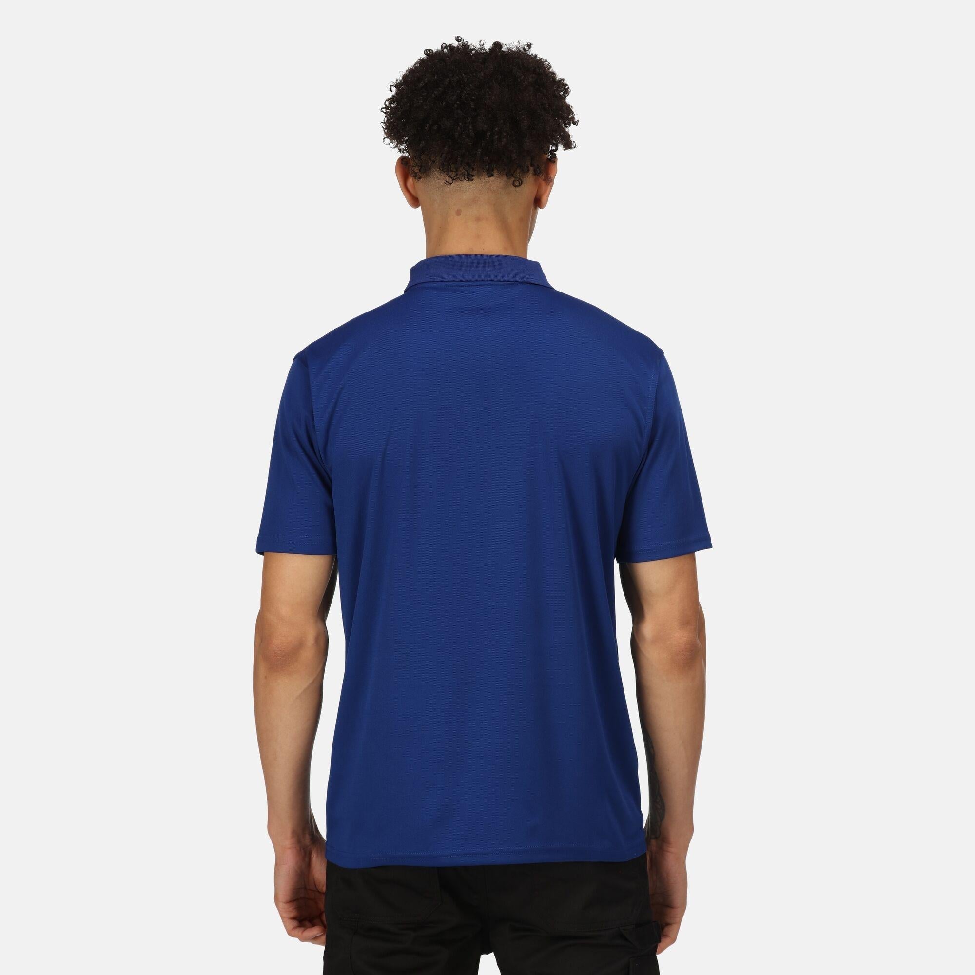 Regatta Pro royal blue men's wicking short-sleeve work polo shirt #TRS224