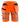 Blaklader orange women's hi-vis stretch holster work shorts #7186