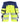 Blaklader yellow/navy women's hi-vis 4-way stretch holster pocket shorts #7020