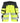 Blaklader yellow/black women's hi-vis 4-way stretch holster pocket shorts #7020