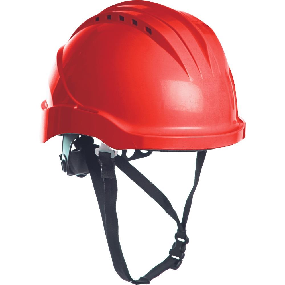 Cerva CURRO red working-at-height insulated vented safety helmet