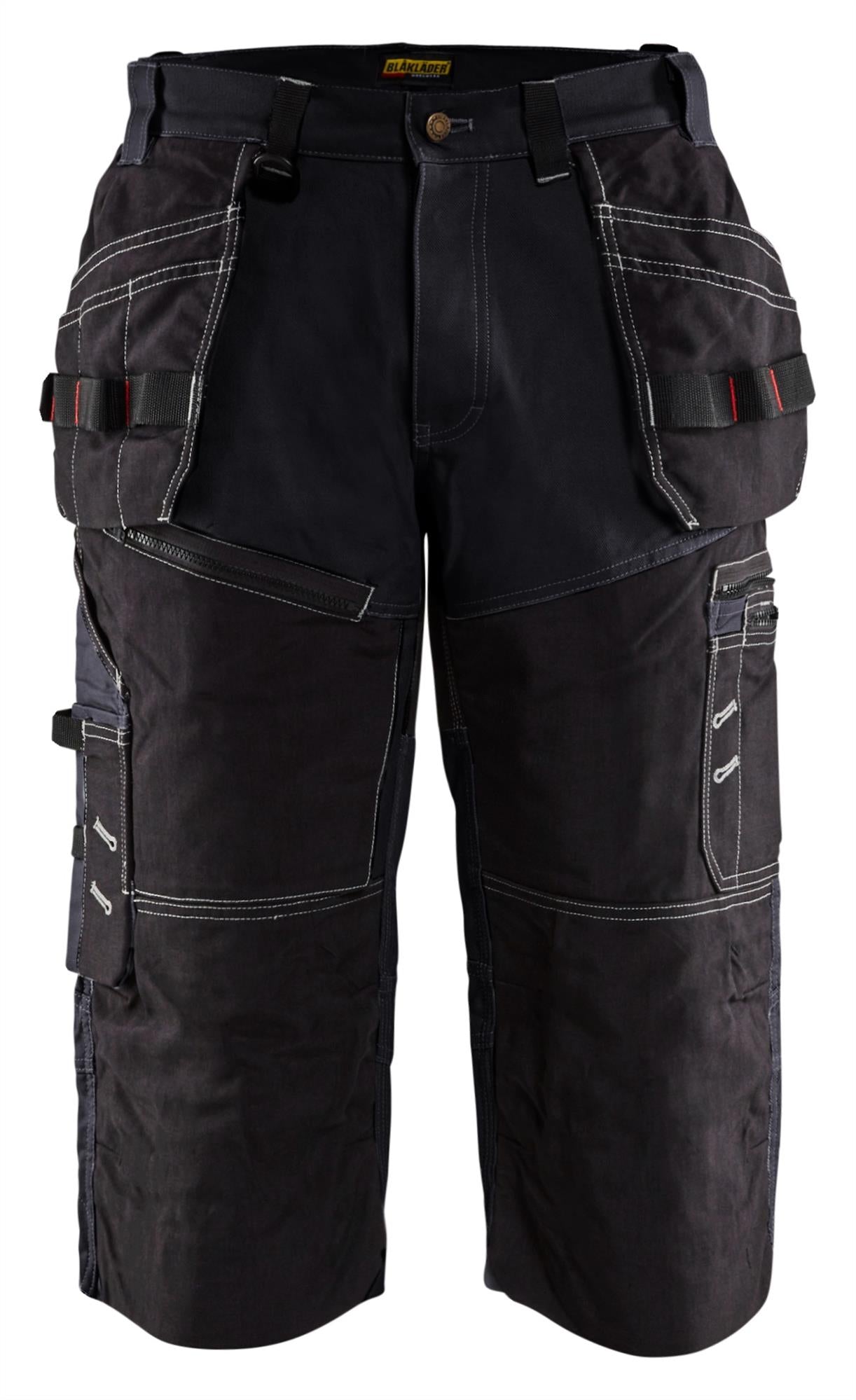 Blaklader X1500 black men's holster pocket pirate shorts #1501