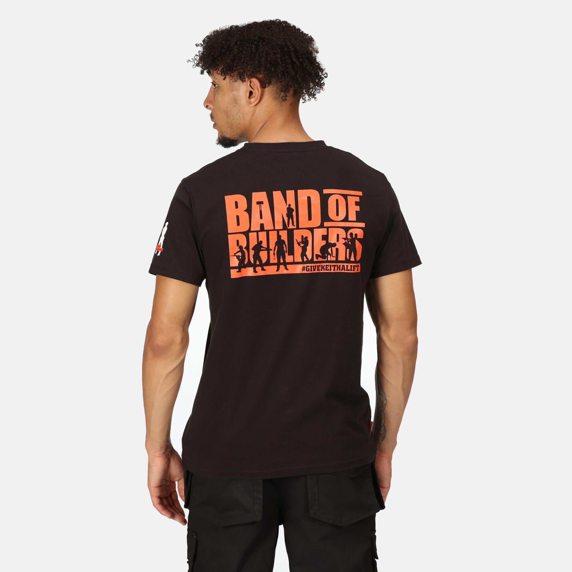 Regatta Band of Builders black men's sustainable cotton T-shirt #TRS206