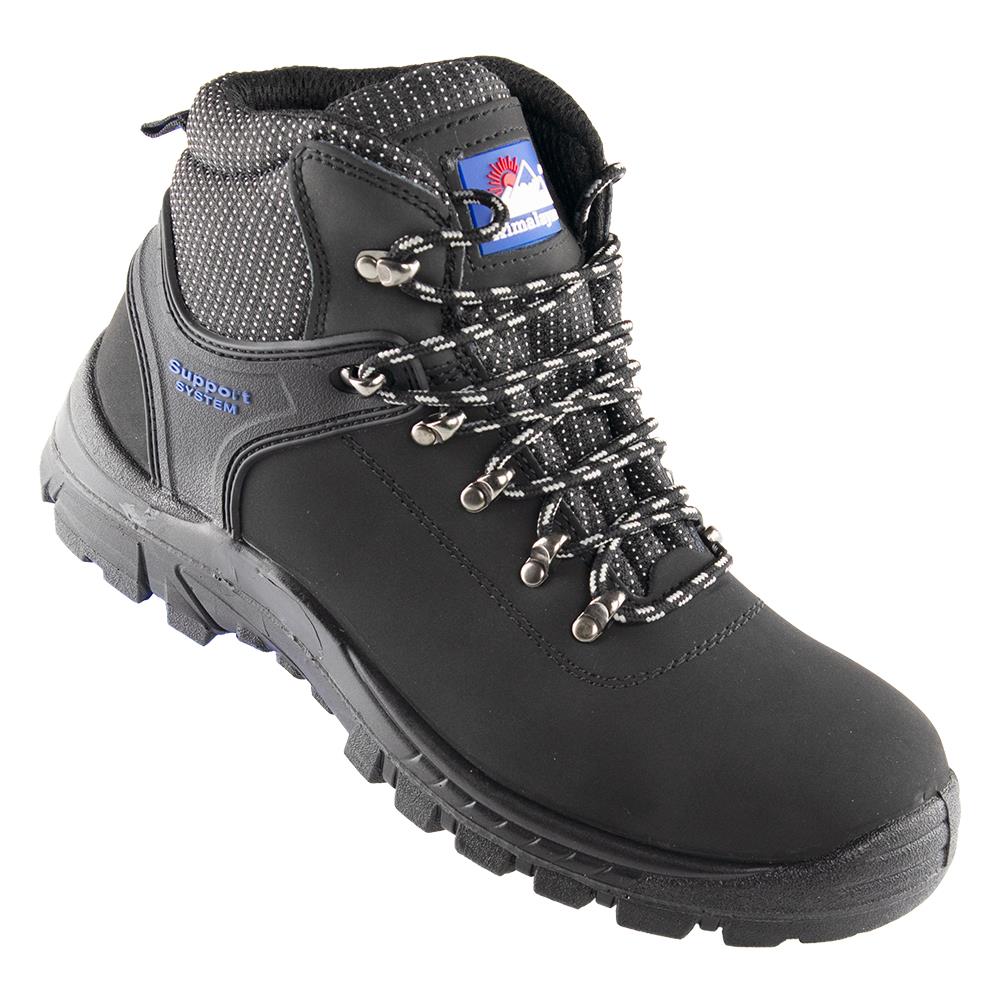 HIMALAYAN 2601 S1P black hiker steel toe safety boot with midsole