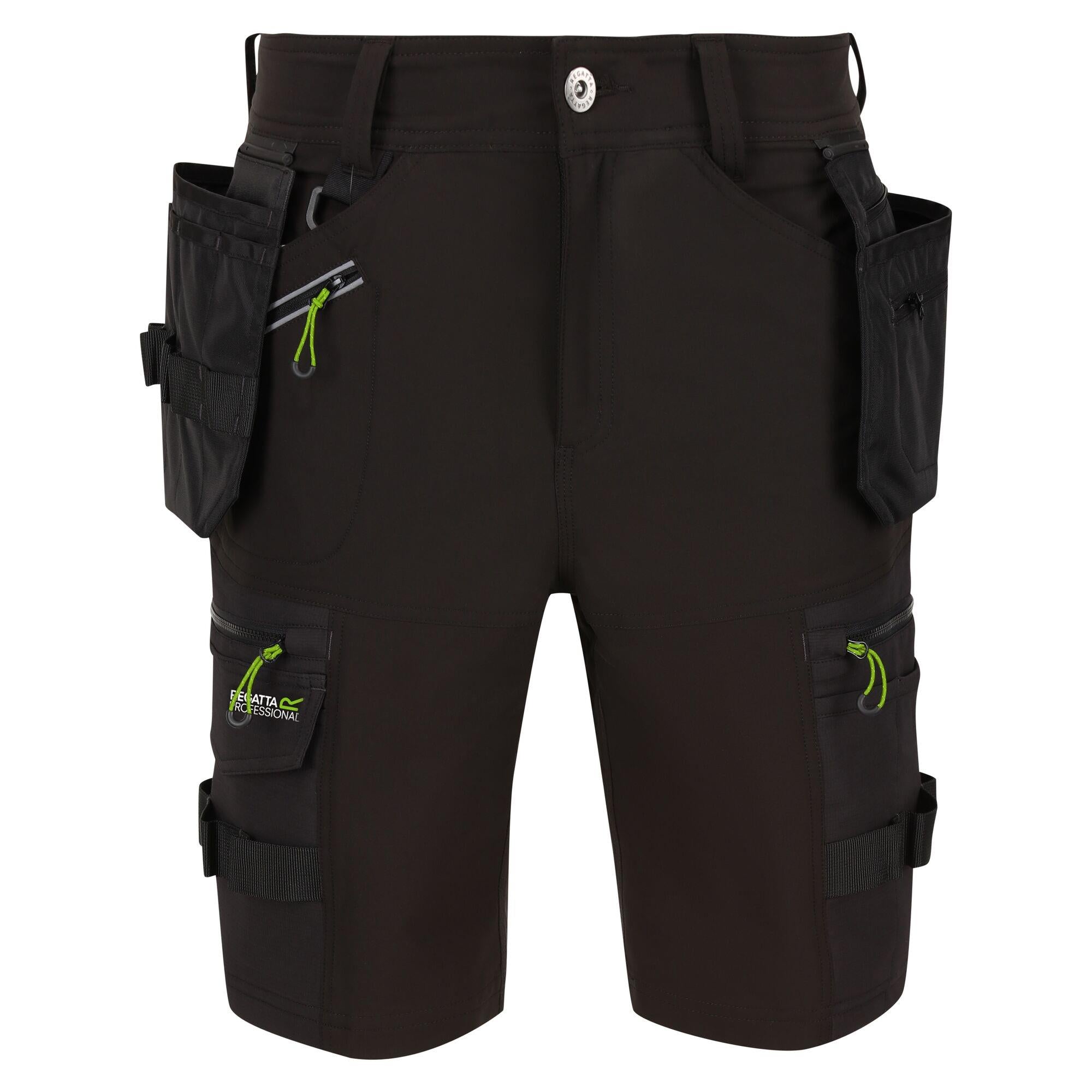 Regatta Infiltrate black men's water-repellent detachable holster work shorts #TRJ494