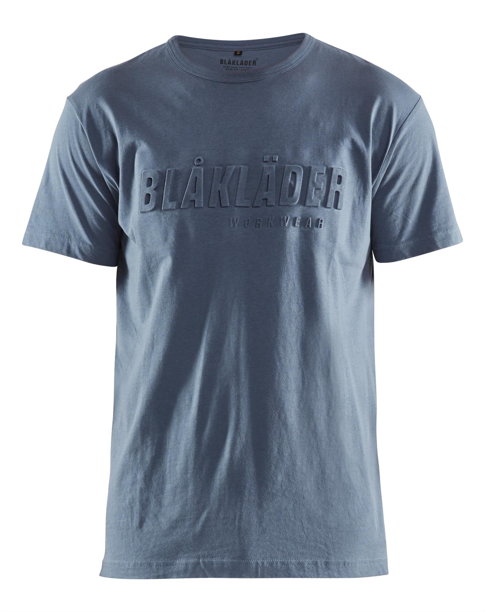 Blaklader 3D-logo numb blue men's cotton short-sleeve T-shirt #3531
