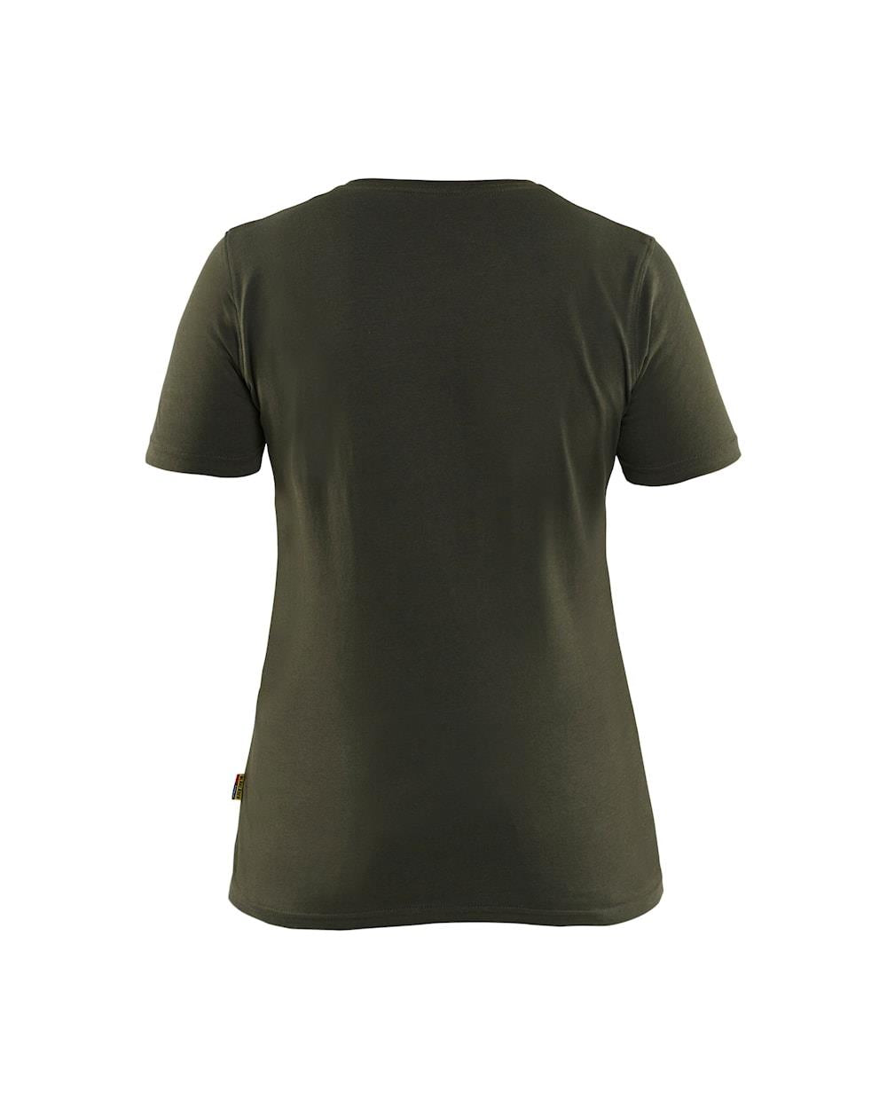 Blaklader 3D-logo forest night women's cotton short-sleeve T-shirt #3431