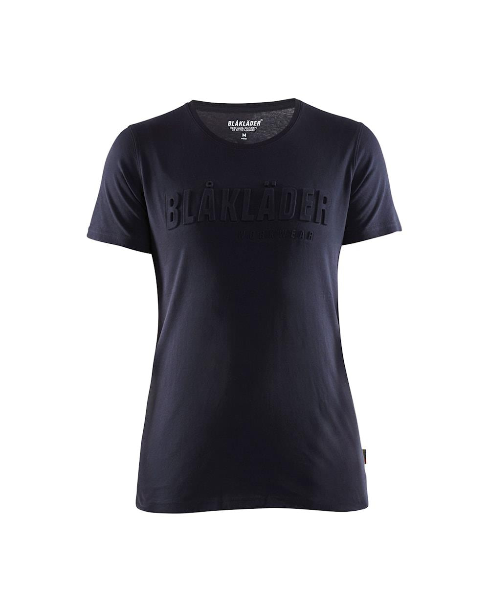 Blaklader 3D-logo dark navy women's cotton short-sleeve T-shirt #3431