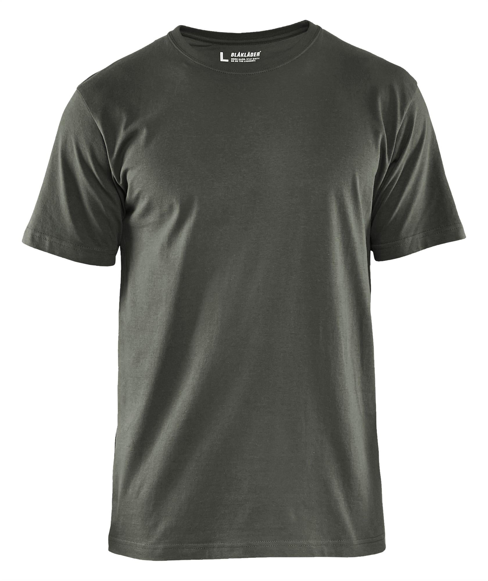 Blaklader army green men's cotton short-sleeve T-shirt #3525
