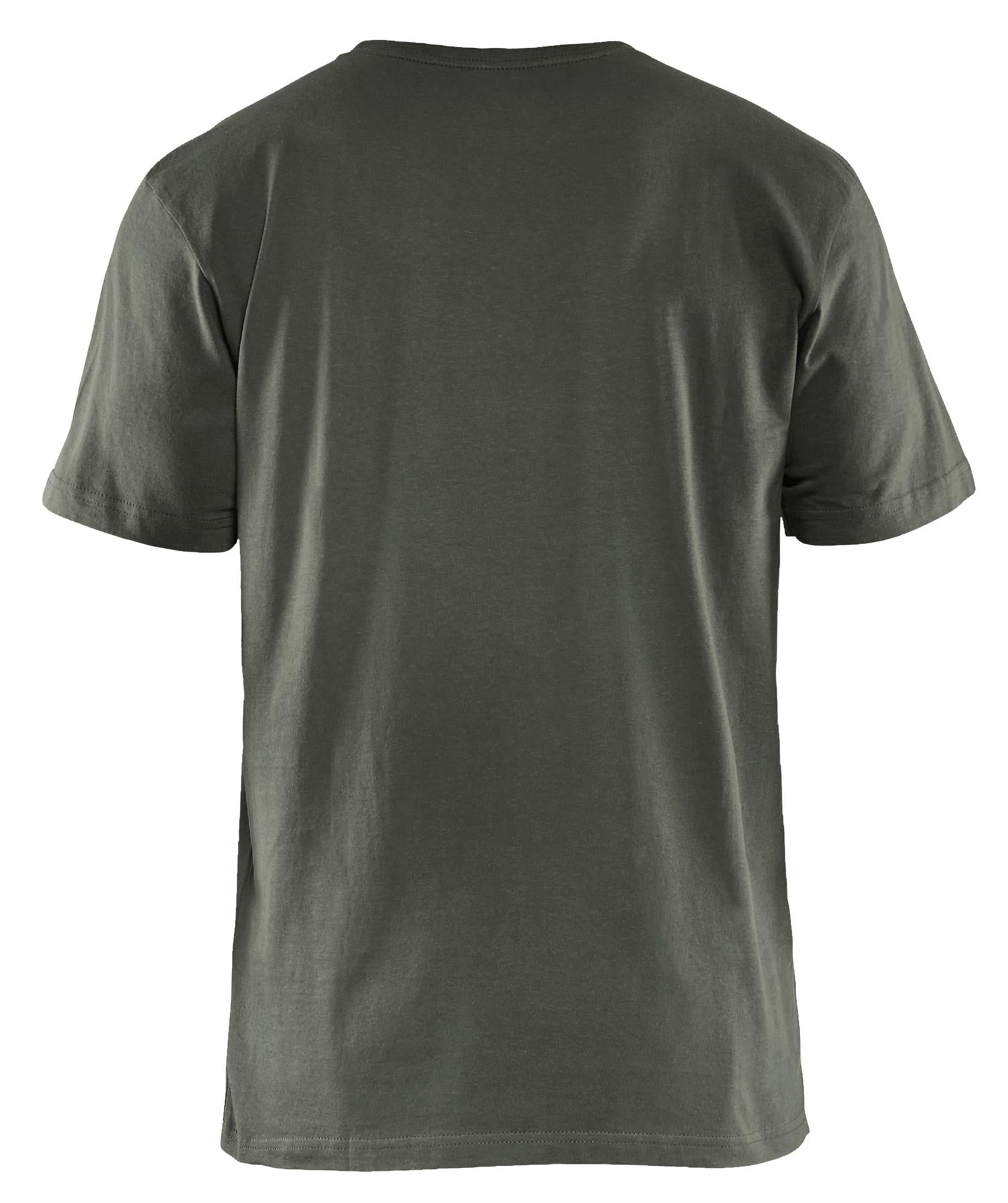 Blaklader army green men's cotton short-sleeve T-shirt #3525