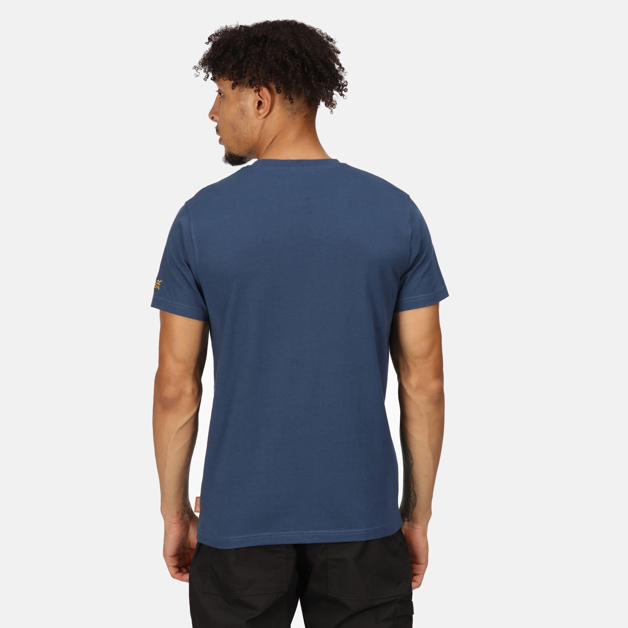 Regatta Original dark denim men's sustainable cotton T-shirt Tee #TRS300