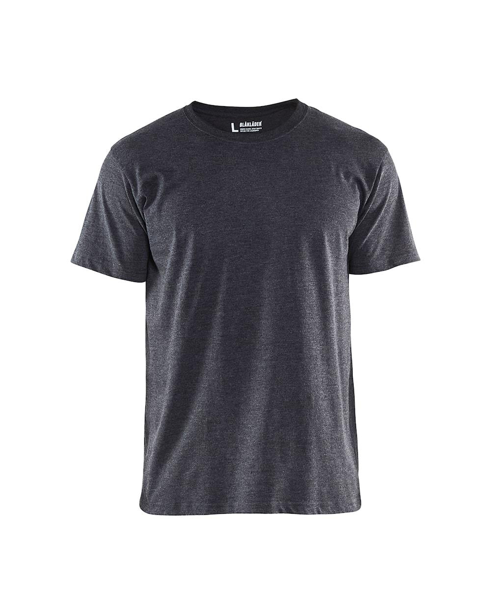 Blaklader black melange men's cotton-mix short-sleeve T-shirt #3300