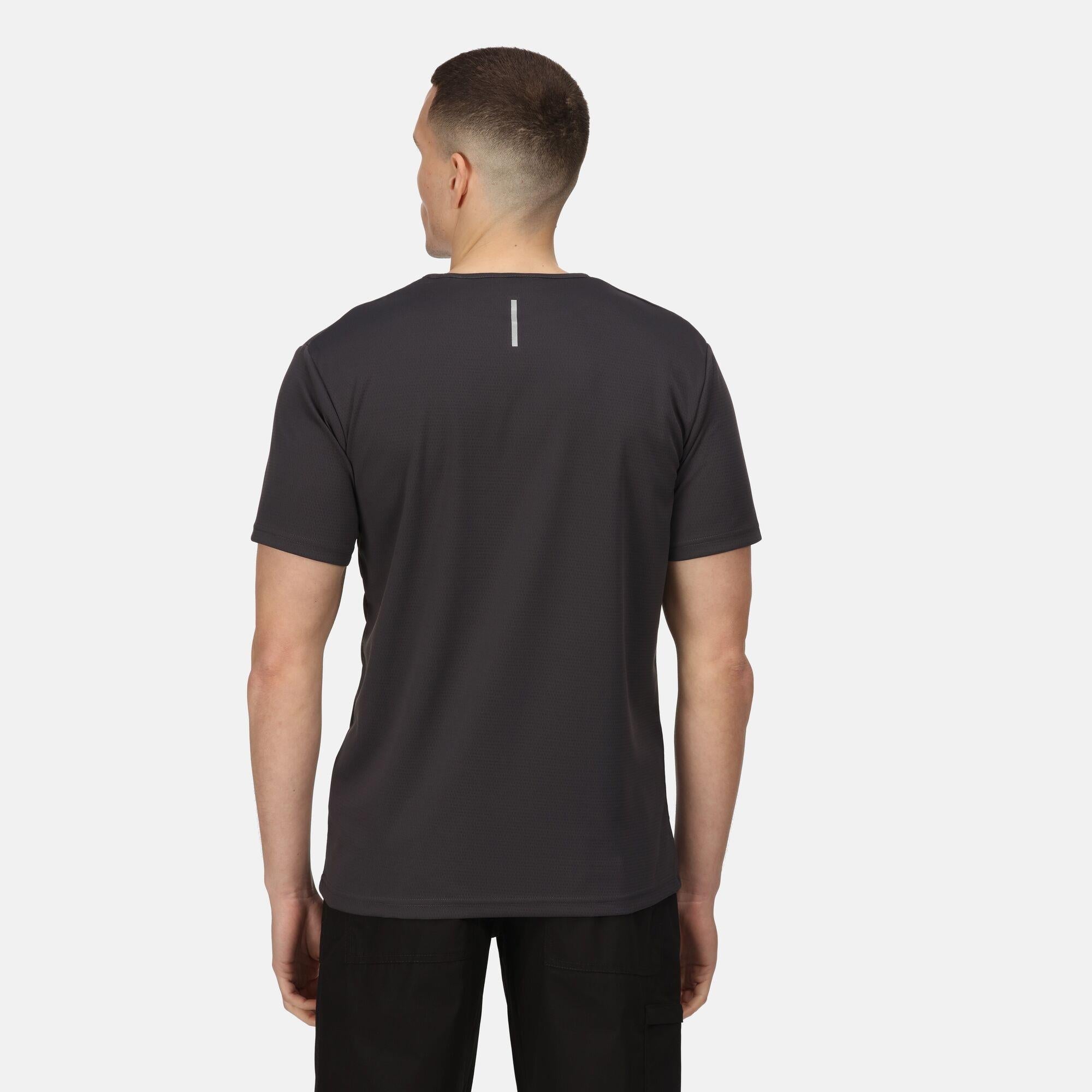 Regatta Pro grey men's anti-bacterial moisture-wicking T-shirt #TRS226