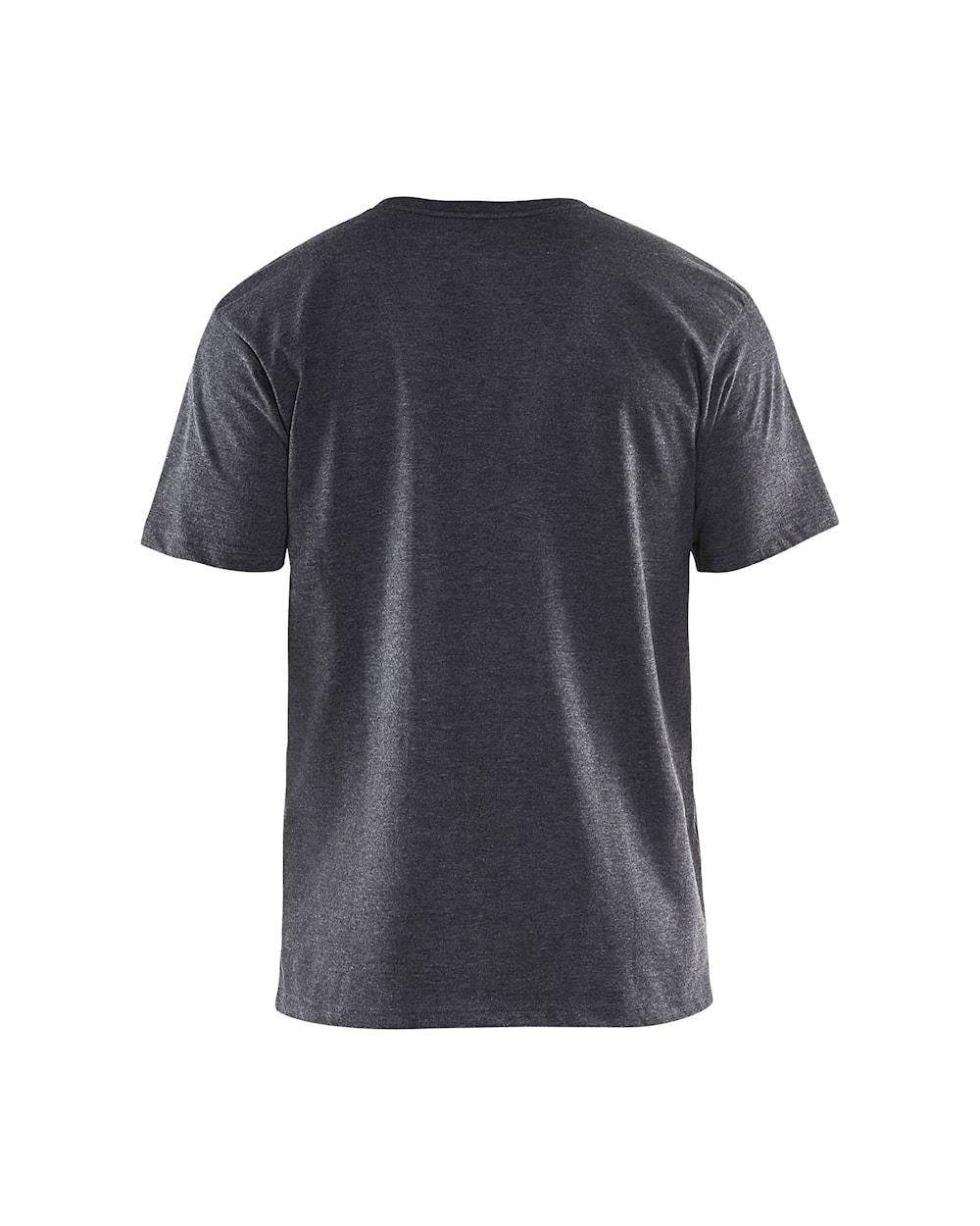 Blaklader black melange men's cotton-mix short-sleeve T-shirt (5-pack) #3325