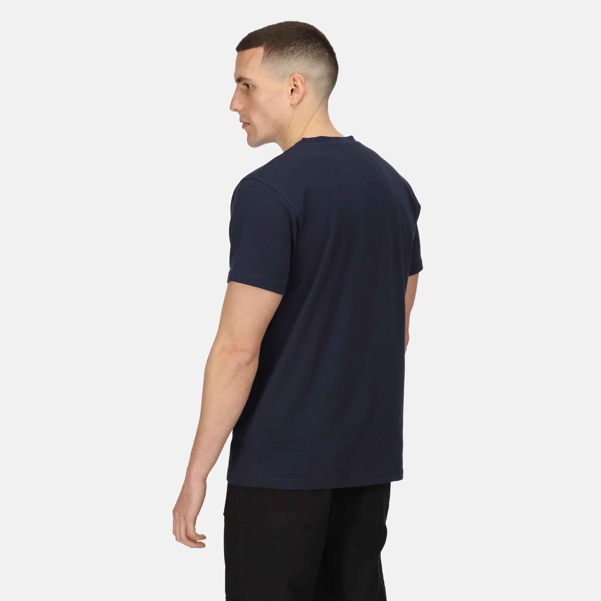 Regatta Pro navy men's soft-touch cotton T-shirt Tee #TRS225