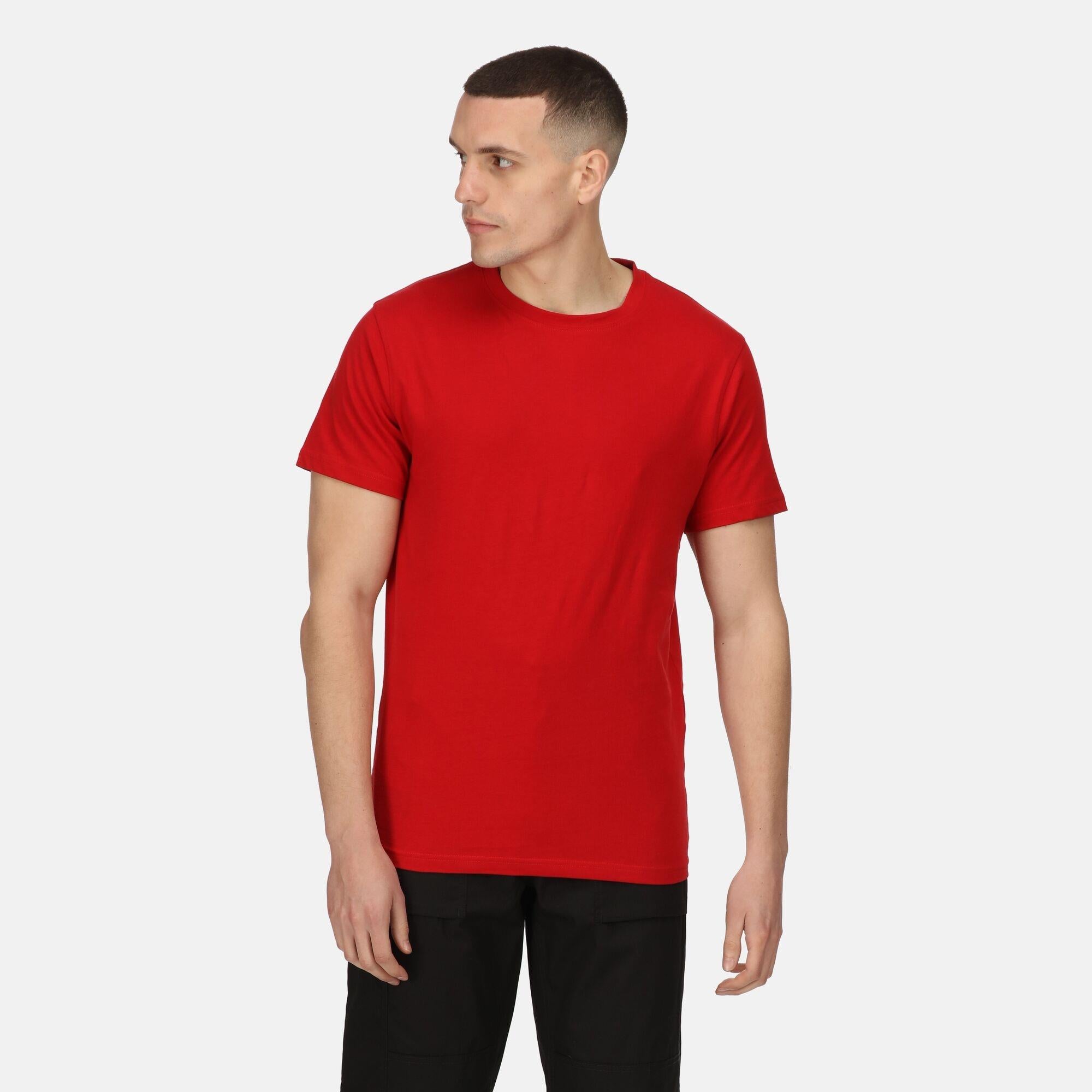 Regatta Pro red men's soft-touch cotton T-shirt Tee #TRS225