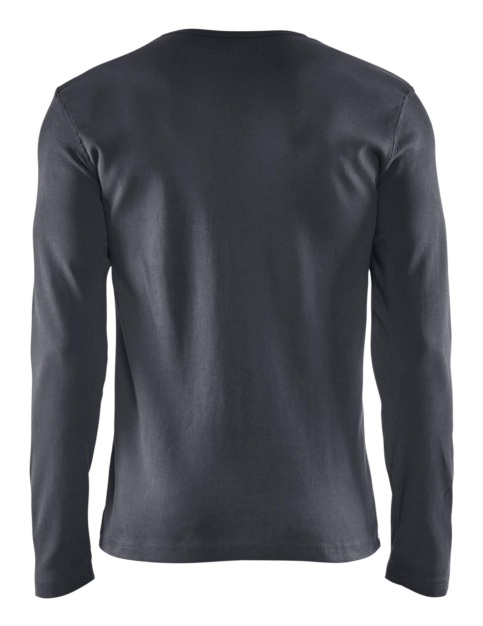 Blaklader dark grey men's cotton long-sleeve T-shirt #3314
