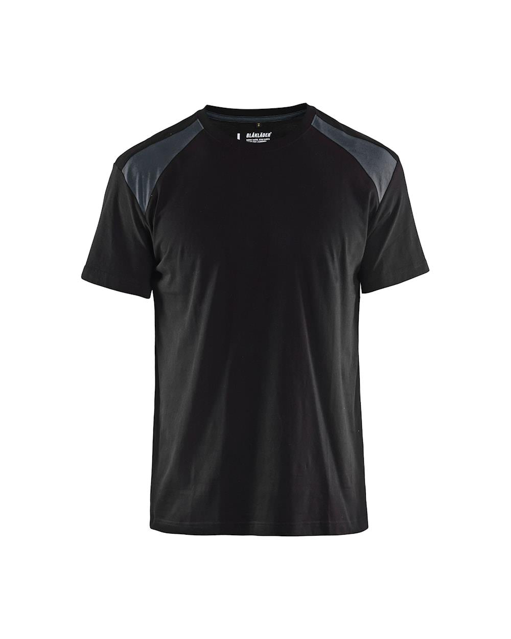 Blaklader black/dark grey men's cotton short-sleeve work T-shirt #3379